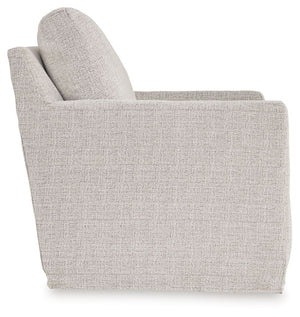 Nenana Next-Gen Nuvella - Stone - Swivel Glider Accent Chair