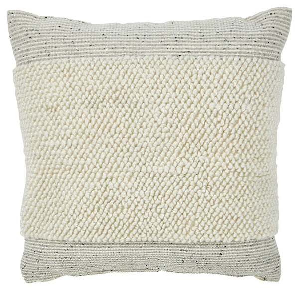 Irresistibly touchable, this decadent pillow isn-'t afraid to be the center of attention. Delightful visual contrast is created by a big and bold stripe. What a wonderful way to bring textural interest to a space.<br/><br/><b>Product Features</b><ul><li>F