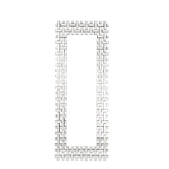 The Yanko wall mirror features rectangular mirrored panels to create a modern lattice weave look and bring a charming accent to your dÃ©cor. The beveled mirrored edges catch the light from all angles that naturally attracts the eye.<br/><br/><b>Product Fe