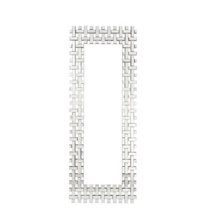 The Yanko wall mirror features rectangular mirrored panels to create a modern lattice weave look and bring a charming accent to your dÃ©cor. The beveled mirrored edges catch the light from all angles that naturally attracts the eye.<br/><br/><b>Product Fe