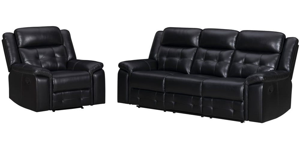 Meet Clayton, the ideal swivel glider recliner that perfectly combines comfort and practicality. It is perfect for any evening with its manual recline feature and inherently cleanable faux leather, which makes maintenance effortless. The elegant tufting o