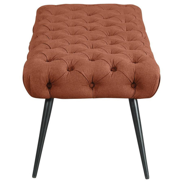  skillfully blending timeless tufting and plush upholstery for a luxurious look and feel. Its meticulous button-tufted top adds depth and dimension