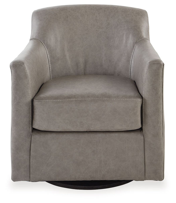  this swivel accent chair is a versatile performer. Plus a mix of real leather and expertly matched 