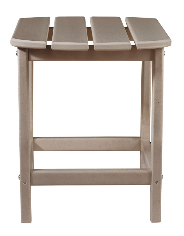  the tableâ€™s slatted top