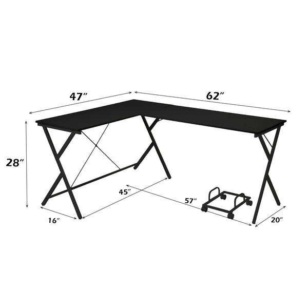 Dazenus - Desk - Black Finish