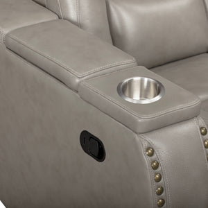Breckenridge II - Glider Recliner - Light Gray