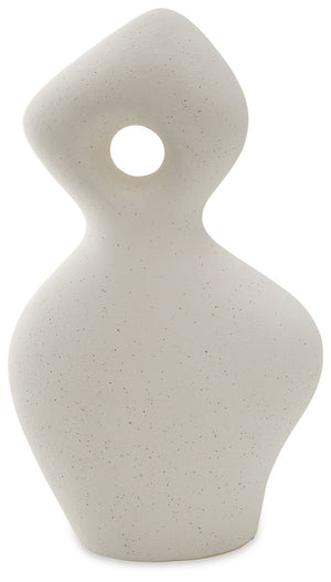 Poetry in motion. A simple and fluid form becomes a smooth touch of contemporary art in this ceramic sculpture. A gorgeous addition to an accent table or bookcase, it-'s simply striking from every angle.<br/><br/><b>Product Features</b><ul><li>Made of cer