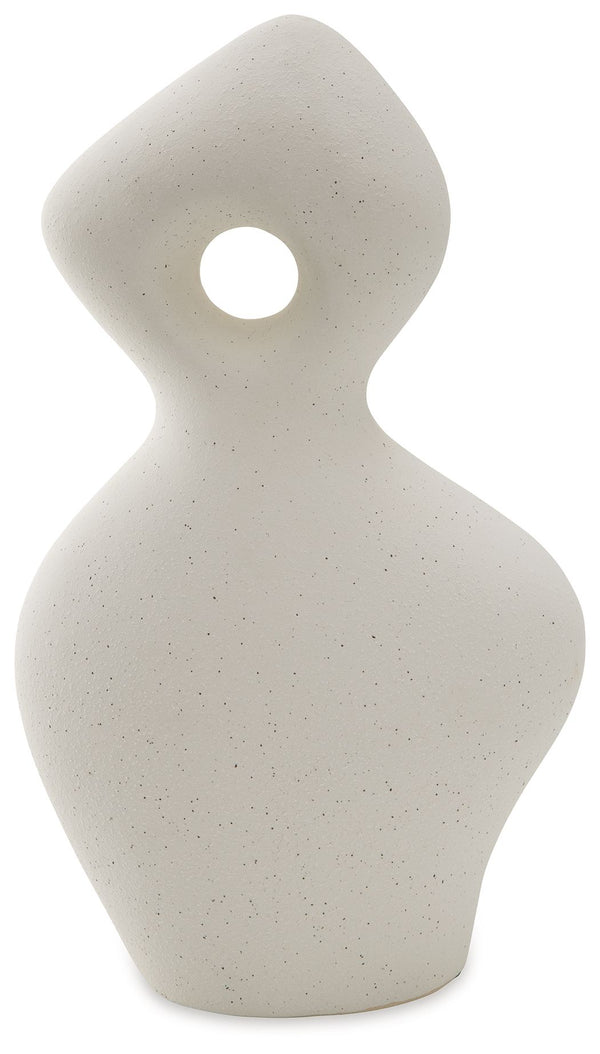 Poetry in motion. A simple and fluid form becomes a smooth touch of contemporary art in this ceramic sculpture. A gorgeous addition to an accent table or bookcase, it-'s simply striking from every angle.<br/><br/><b>Product Features</b><ul><li>Made of cer