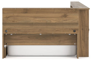 Deanlow - Honey - Twin Bookcase Storage Bed