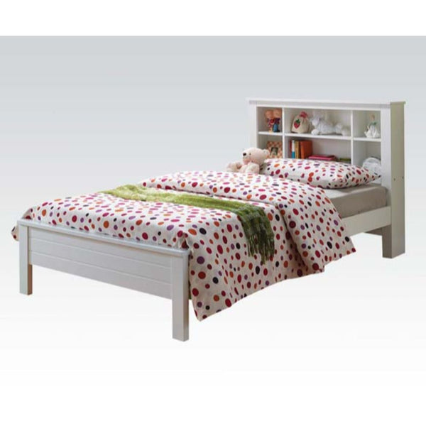 This Yara Collection is cute but simple. It is perfect for a small bedroom. This bed has a headboard whit small spaces where you can put books, picture frames or small figures, which makes it look beautiful.<br/><br/><b>Product Features</b><ul><li>Box Spr