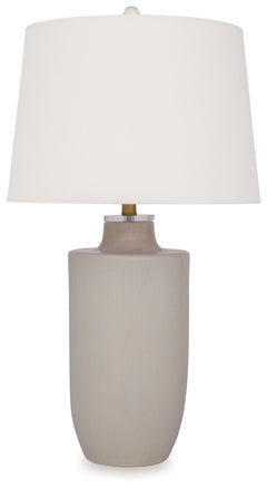 Serve up a simply stunning take on traditional style. The crackled glazed ceramic base of this table lamp is smooth to the touch yet full of visual texture. No need to sacrifice beauty for functionality hereâ€”it captivates while also providing light for 