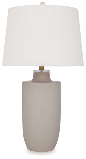 Serve up a simply stunning take on traditional style. The crackled glazed ceramic base of this table lamp is smooth to the touch yet full of visual texture. No need to sacrifice beauty for functionality hereâ€”it captivates while also providing light for 