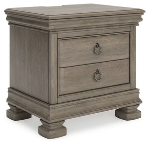 Traditional design motifs, redefined for todayâ€™s trends. Inspired by timeless Louis Philippe styling, this nightstand is distinguished by its stunning attention to detail. Youâ€™ll find the light gray finish encourages an attitude of laid-back luxury. C