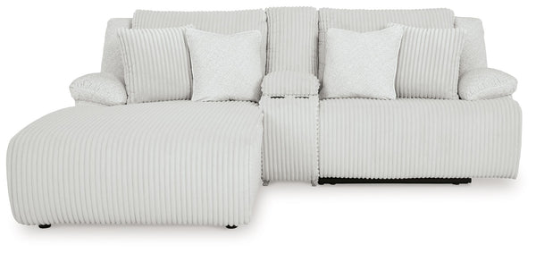 Top Tier - Alloy - 3-Piece Reclining Sectional Sofa With Laf Chaise