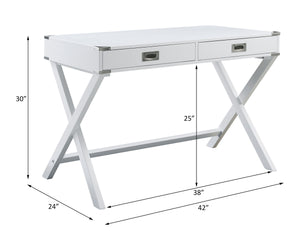 Amenia - Writing Desk - White Finish
