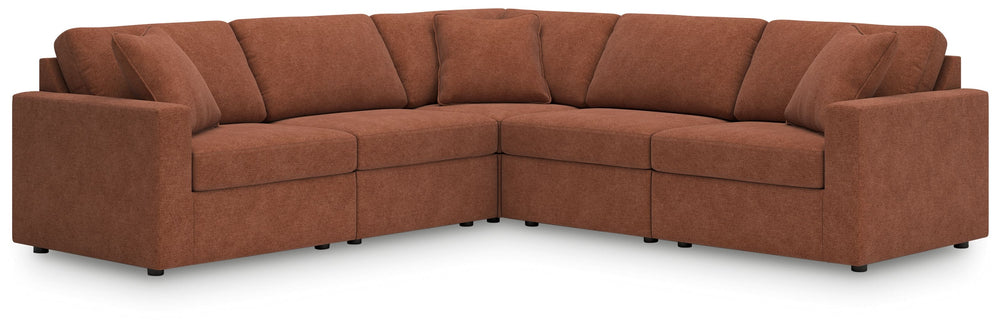 Looking cool and contemporary is great. But when it comes down to it, youâ€™re all about low-maintenance lounging. With the performance fabric on this sectional, cleaning spills is a breeze. And its customizable modular design caters to your ever-changing
