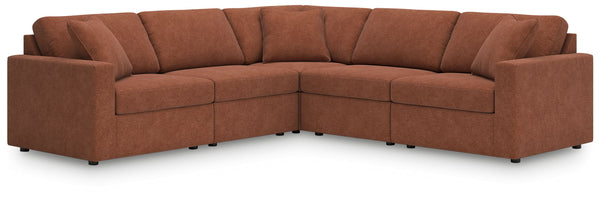 Looking cool and contemporary is great. But when it comes down to it, youâ€™re all about low-maintenance lounging. With the performance fabric on this sectional, cleaning spills is a breeze. And its customizable modular design caters to your ever-changing