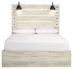 Cambeck - Whitewash - Queen Panel Bed