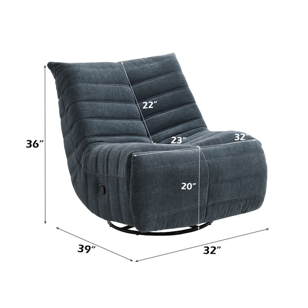 Talmon - Recliner With Swivel - Shadow