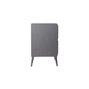  making it an essential addition to any bedroom. This nightstand is expertly crafted from a blend of solid rubberwood