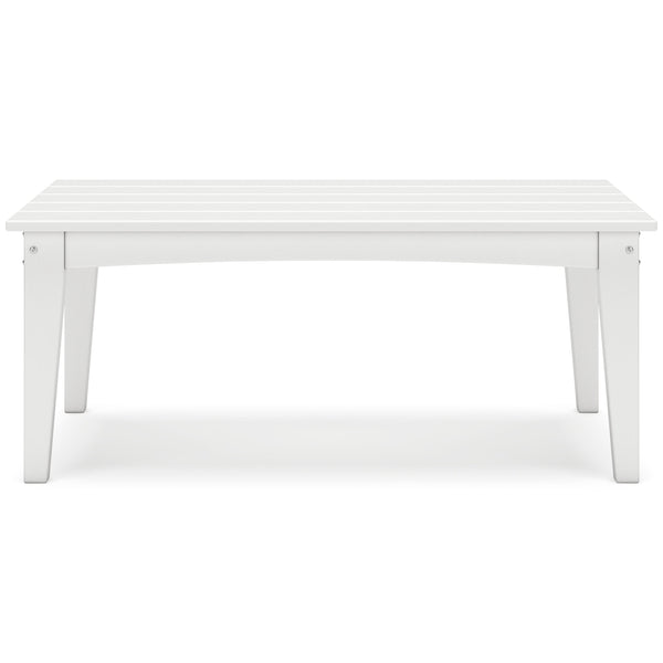 Hyland Wave - White - Rectangular Cocktail Table