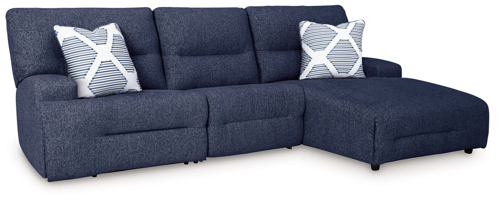 Enjoy the endless adaptability of this power reclining sectional. Whether youâ€™re hosting guests, setting up for movie night or just need a refresh, the modular design allows you to rearrange the pieces as you please. One-touch controls effortlessly adju