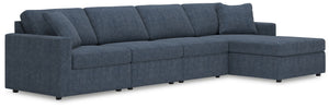 Looking cool and contemporary is great. But when it comes down to it, youâ€™re all about low-maintenance lounging. With the performance fabric on this sectional with chaise, cleaning spills is a breeze. And its customizable modular design caters to your e