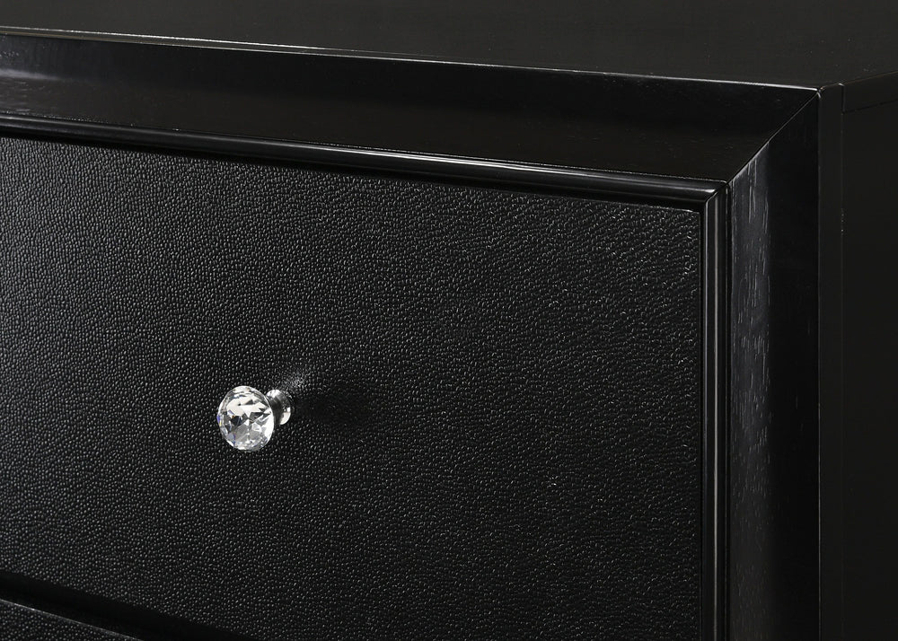Micah - Dresser & Mirror - Black