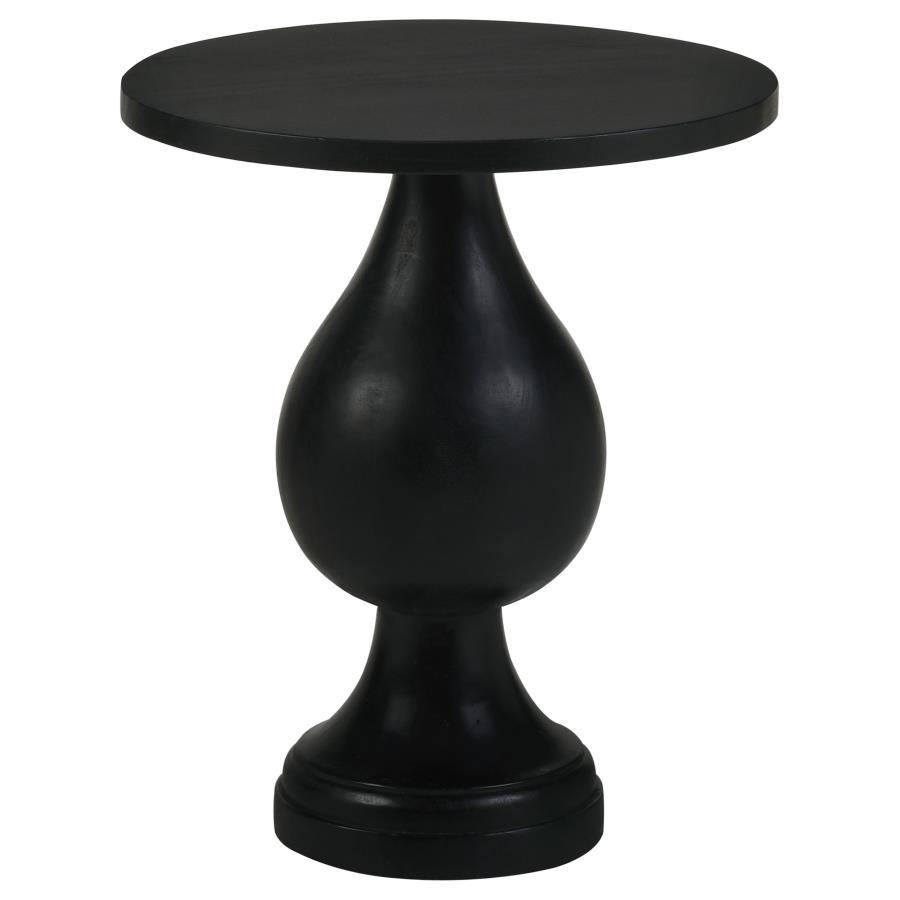 Showcasing an alluring silhouette, this modern side table offers a stylish blend of art and sophistication. A pedestal design doubles down on elegance and creates an eye-catching look. Infuse romantic charm to a living space or entryway with a table featu