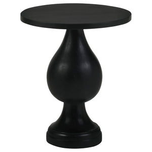 Showcasing an alluring silhouette, this modern side table offers a stylish blend of art and sophistication. A pedestal design doubles down on elegance and creates an eye-catching look. Infuse romantic charm to a living space or entryway with a table featu
