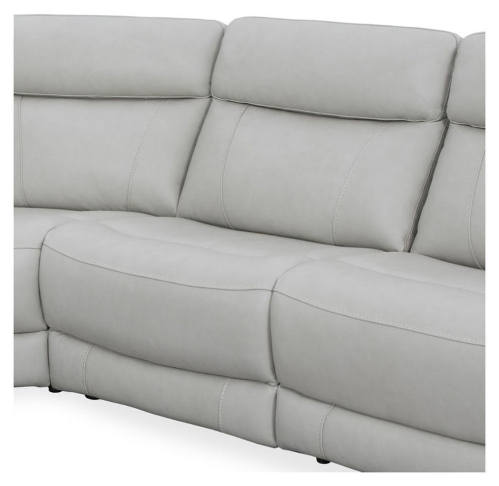Introducing our comfortable and convenient Calgary Sectional, designed with relaxation in mind. Calgary features power recline and headrest controls, allowing you to adjust your seating position easily. The over-padded headrests provide extra comfort, and