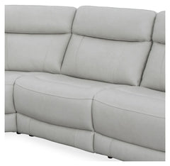 Introducing our comfortable and convenient Calgary Sectional, designed with relaxation in mind. Calgary features power recline and headrest controls, allowing you to adjust your seating position easily. The over-padded headrests provide extra comfort, and