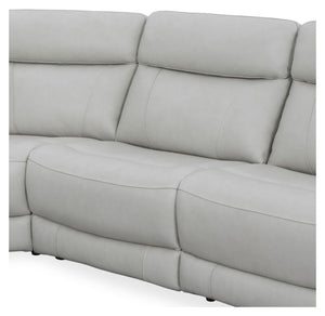 Introducing our comfortable and convenient Calgary Sectional, designed with relaxation in mind. Calgary features power recline and headrest controls, allowing you to adjust your seating position easily. The over-padded headrests provide extra comfort, and