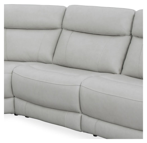 Introducing our comfortable and convenient Calgary Sectional, designed with relaxation in mind. Calgary features power recline and headrest controls, allowing you to adjust your seating position easily. The over-padded headrests provide extra comfort, and