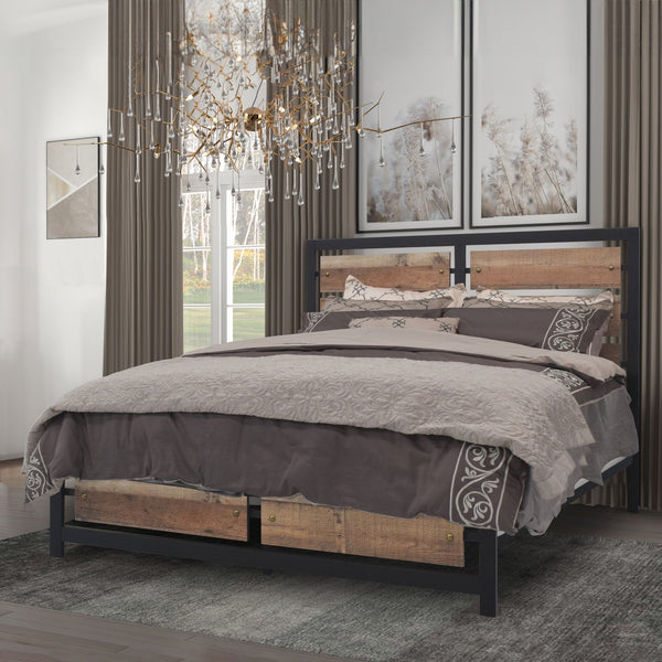 Elk River - 5/0 Queen Bed - Rustic