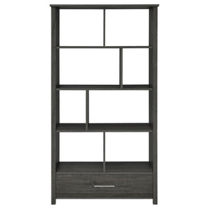  this minimalist bookcase invites you to organize office accessories or showcase decor and family photos. Eigh