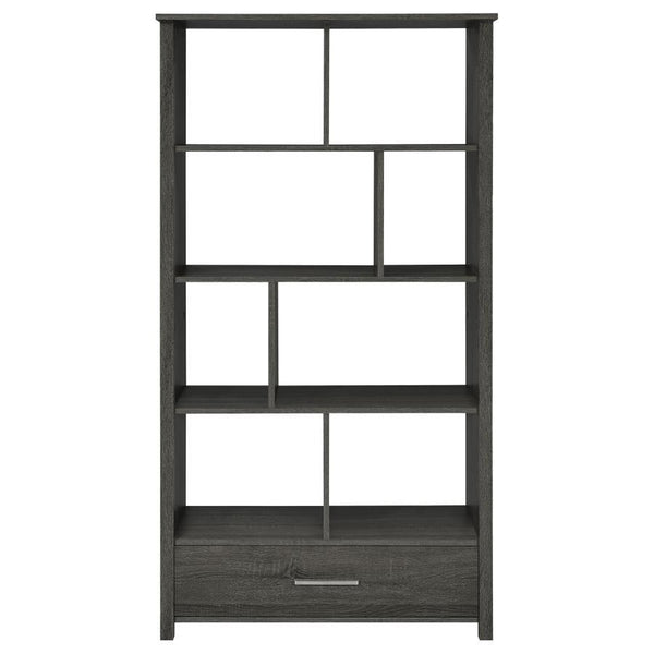  this minimalist bookcase invites you to organize office accessories or showcase decor and family photos. Eigh
