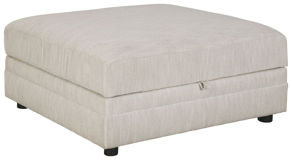 A mastery in furniture design, this storage ottoman elevates clean-lined, contemporary form with practical function. Beneath the ottomanâ€™s hinged lift top lies a roomy storage compartment full of potential. Whether you reserve it for seasonal throws, ga