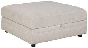 A mastery in furniture design, this storage ottoman elevates clean-lined, contemporary form with practical function. Beneath the ottomanâ€™s hinged lift top lies a roomy storage compartment full of potential. Whether you reserve it for seasonal throws, ga