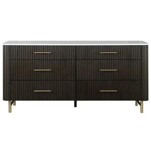  this set exudes sophistication and style. The bed-'s minimalist design is complemented by matching nightstands and dressers