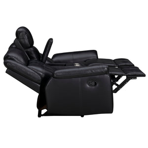 Clayton - Manual Reclining Console Loveseat - Phantom