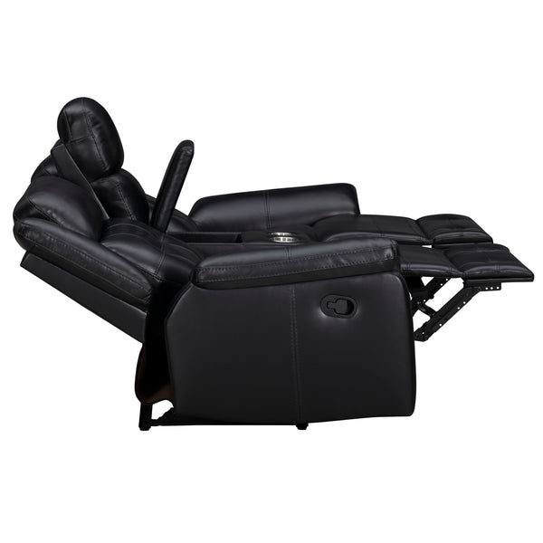 Clayton - Manual Reclining Console Loveseat - Phantom