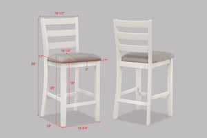Tahoe - 5 Piece Counter Height Table - White