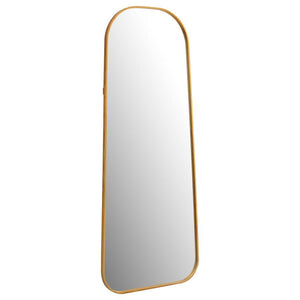 A fashion-forward look takes on simple style for perfect balance in a casual bedroom or dressing space. This floor mirror delivers a well-rounded design that dresses up or tones down a semi-formal or casual living area. A full-length design doubles the co