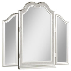 Your Evangeline collection vanity simply is not complete without this matching tri-fold mirror. Giving a great view from every angle, it-'s a necessity when creating gorgeous hairstyles and makeup looks, with side mirrors easy to position at just the righ