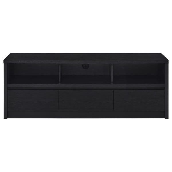 Rutland - 59## 3-Drawer TV Stand Media Console - Black