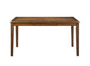 Gia - 5 Piece Dining Set (Table & 4 Chairs) - Brown - Wood