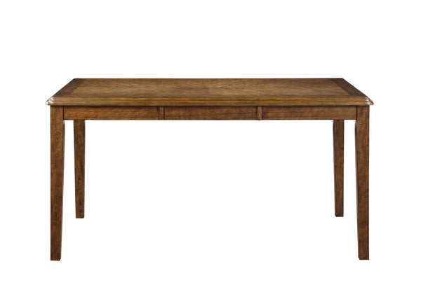 Gia - 5 Piece Dining Set (Table & 4 Chairs) - Brown - Wood
