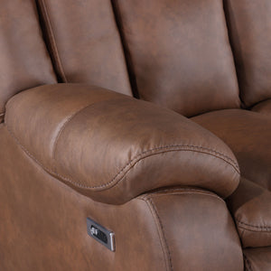 Morello - Sofa With Power Footrest - Brown