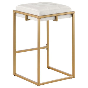 Nadia - Upholstered Backless Counter Stool (Set of 2) - Beige